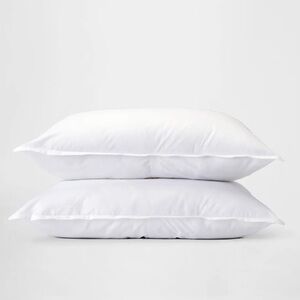 SILK & SNOW Percale Cotton Sham Set